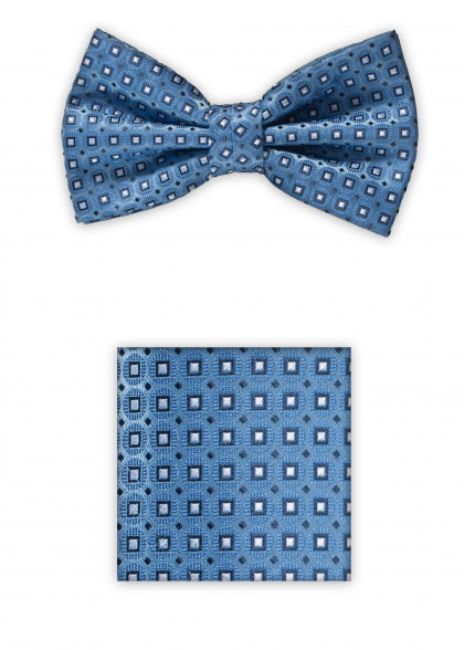 Set vlinderdas aus dem gleichen Stoff und Farbe