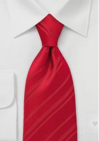 Kinder-Krawatte rot elegante Streifen
