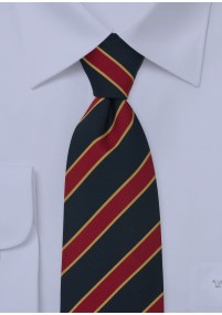 Britse stropdas blauw rood goud