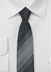 Feestelijke stropdas zwart grijs