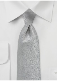 Paisley-patroon stropdas grijs