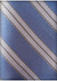 Cavalier sjaal gestreept patroon ijsblauw