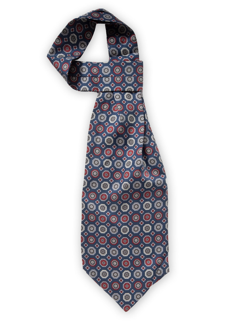 Ascot Sjaal Donkerblauw Emblemen