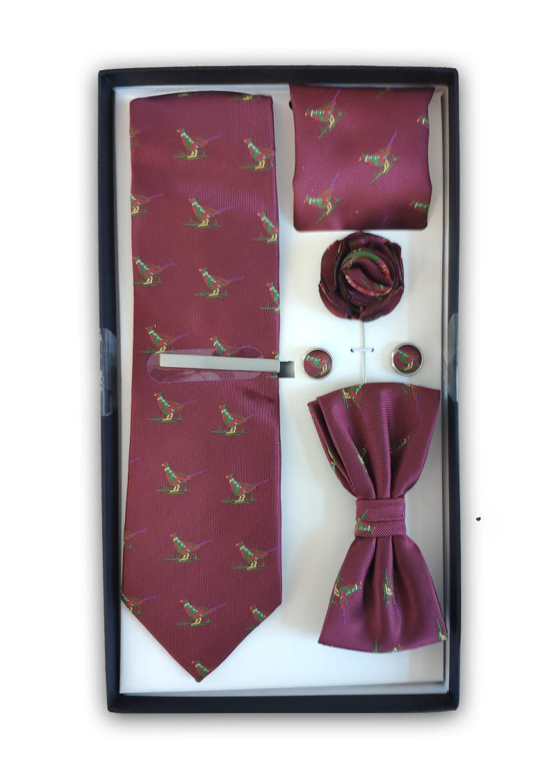 Cadeauverpakking Patrijs Bordeaux Rood