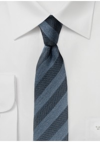 Zijden stropdas (smal) met strepen
