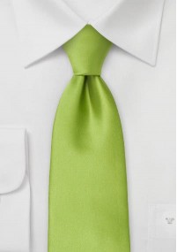 stropdas licht groen in satijn optiek