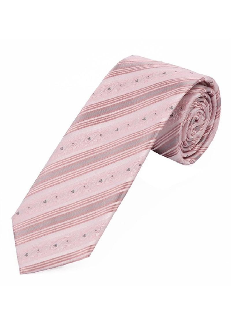 Sevenfold stropdas (roze / zilver)