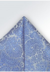 Zakdoek van pure zijde (lichtblauw)