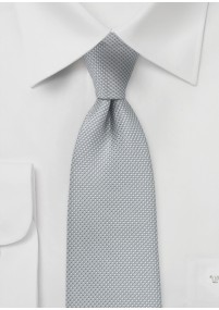 Elastische stropdas in zilvergrijs