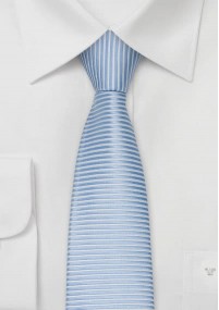 Rimini Kinder-Krawatte eisblau/weiß