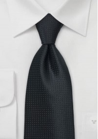 Smalle stropdas effen zwart