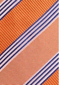 Krawatte gestreift orange