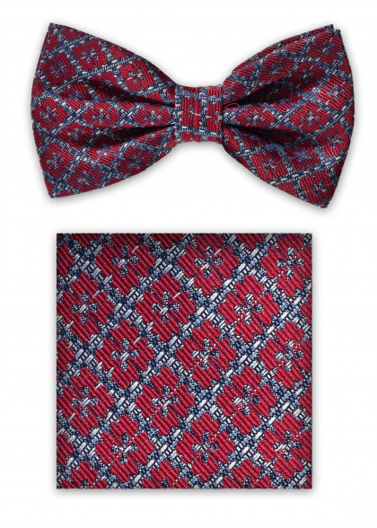 Set vlinderdas aus dem gleichen Stoff und Farbe