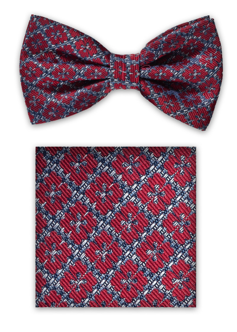 Strik set abstract patroon rood