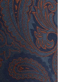 Herrenkrawatte Paisley marineblau