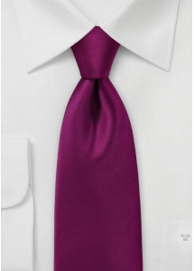 Business stropdas effen paars microfiber