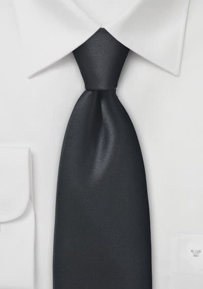 Krawatte unifarben Mikrofaser schwarz Krawatte unifarben Mikrofaser schwarz