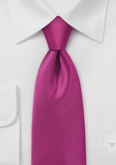 Krawatte unifarben Mikrofaser magenta Krawatte unifarben Mikrofaser magenta