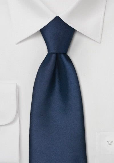 Krawatte monochrom Mikrofaser navy Krawatte monochrom Mikrofaser navy