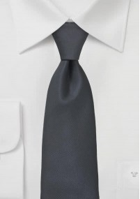 Krawatte anthrazit Überlänge