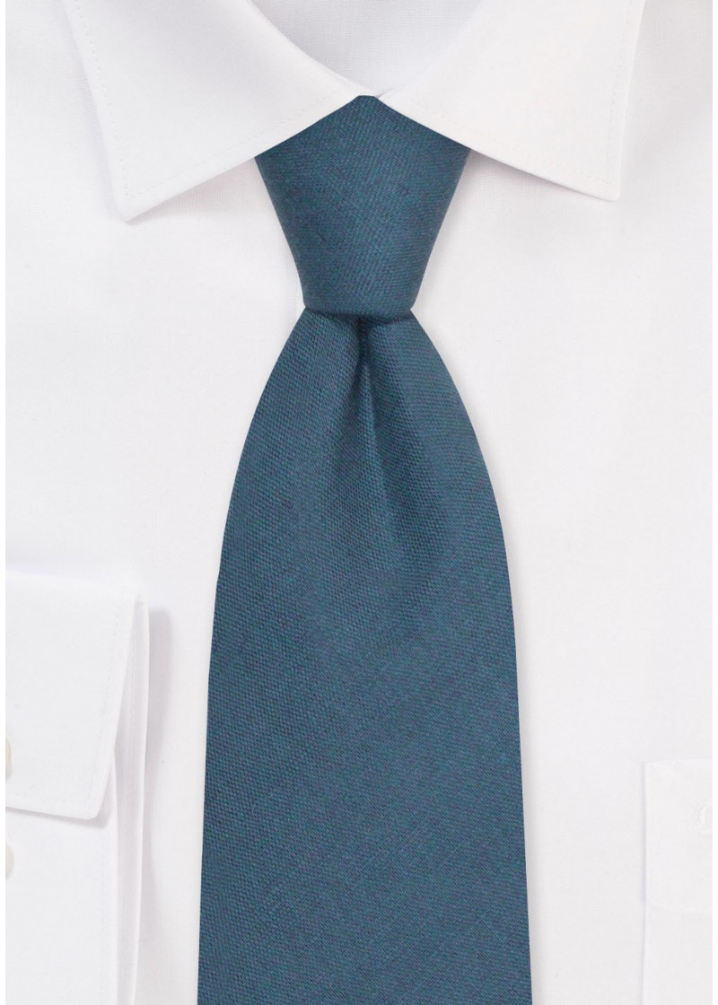 Kinderstropdas van 100% linnen (blauw)