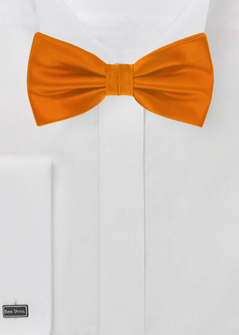 Oranje strikje in microvezel (satijnglans)