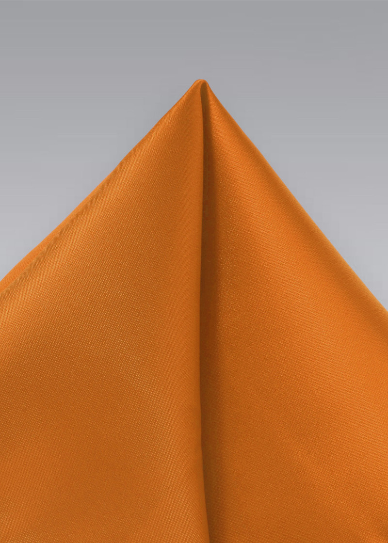 Satijnen oranje pochet (microvezel)