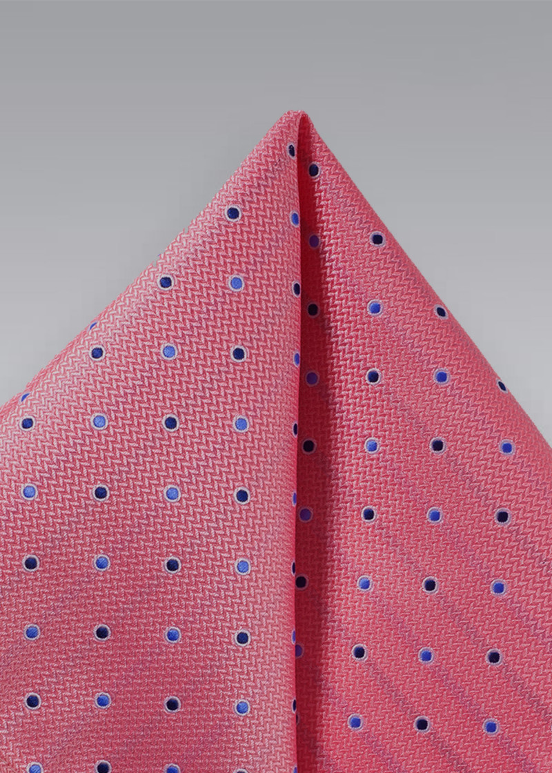 Puccini pochet met stippen - paars/blauw