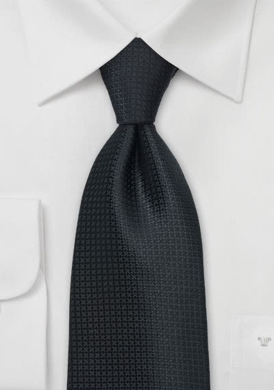 XXL-Krawatte monochrom schwarz XXL-Krawatte monochrom schwarz