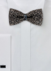 Strik in glanzend grafiet - strasontwerp