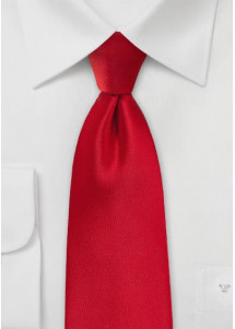 Opvallende stropdas fel rood microfiber