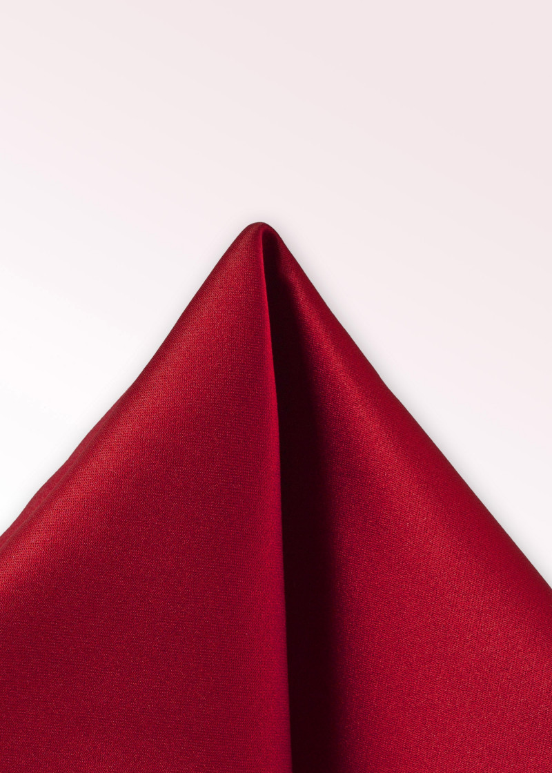 Zakdoek in intens rood