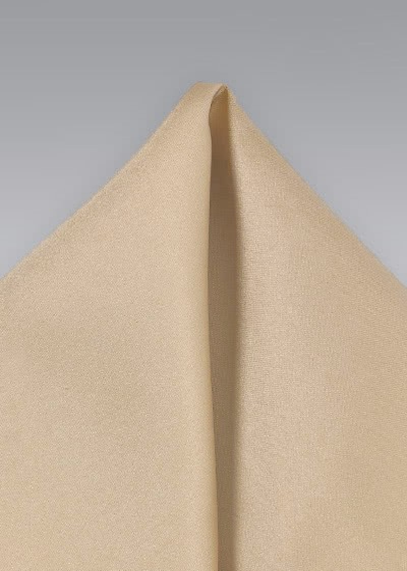 Beige pochette voor heren