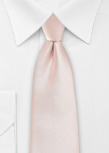 Stijlvolle herenstropdas effen blush pink