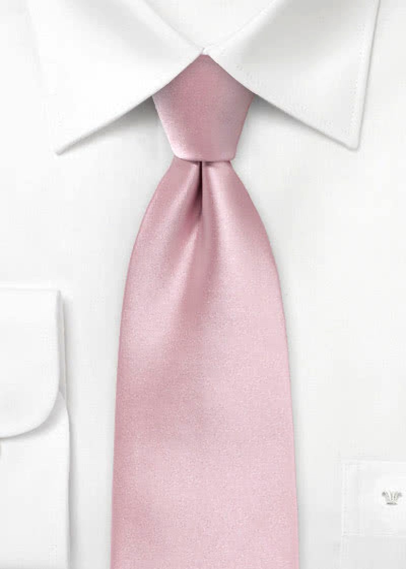 Opvallende stropdas roze microfiber