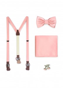 Set: bretels, herenstrik, pochette en...