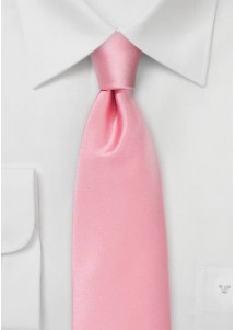 Stropdas microfiber effen roze
