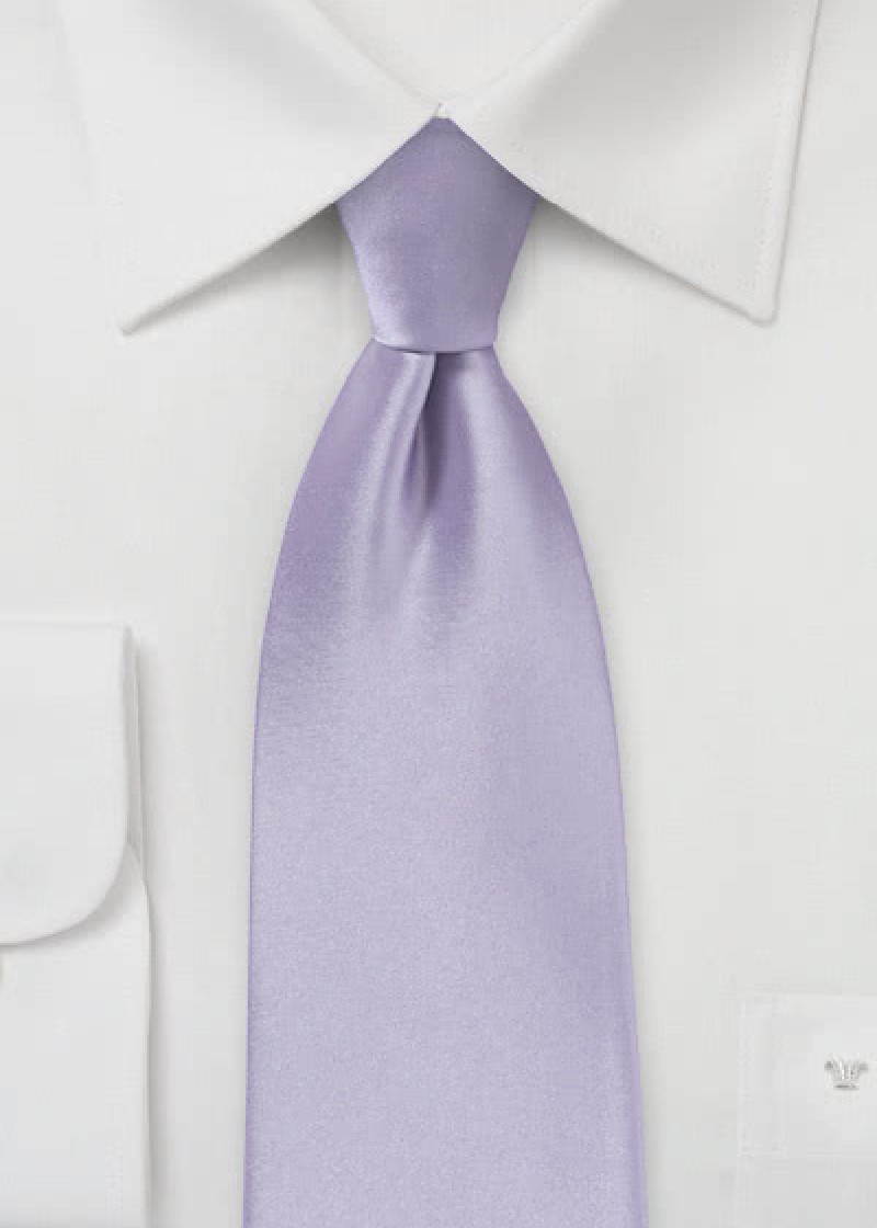 Opvallende stropdas paars microfiber