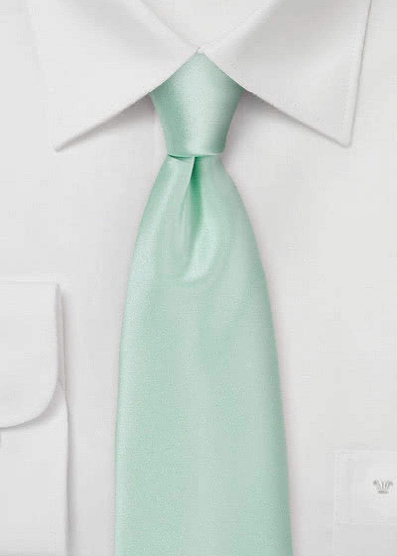 Herenstropdas microfiber effen turkoois