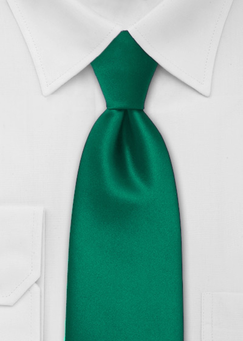 Stropdas effen groen