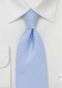 XXL stropdas geruit licht blauw