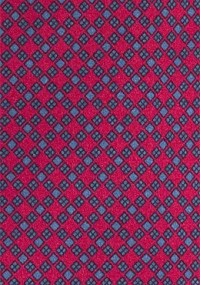 Krawatte Kästchen-Dessin rot blau