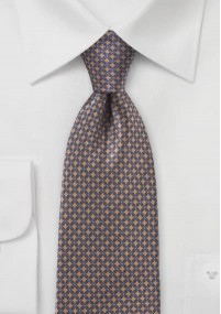 Zakelijke stropdas met geblokt motief...
