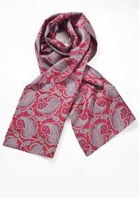 Stijlvolle sjaal Paisley rood