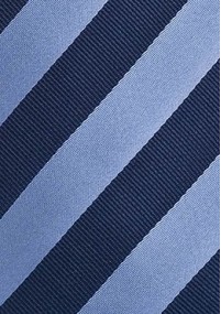 Lange Krawatte blau hellblau Streifenmuster