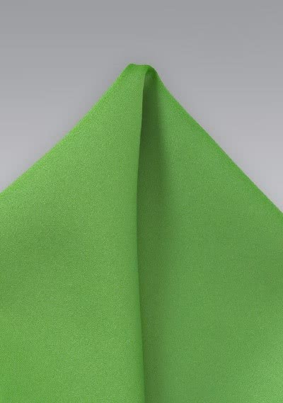 Einstecktuch leuchtendes grün Poly-Faser Einstecktuch leuchtendes grün Poly-Faser