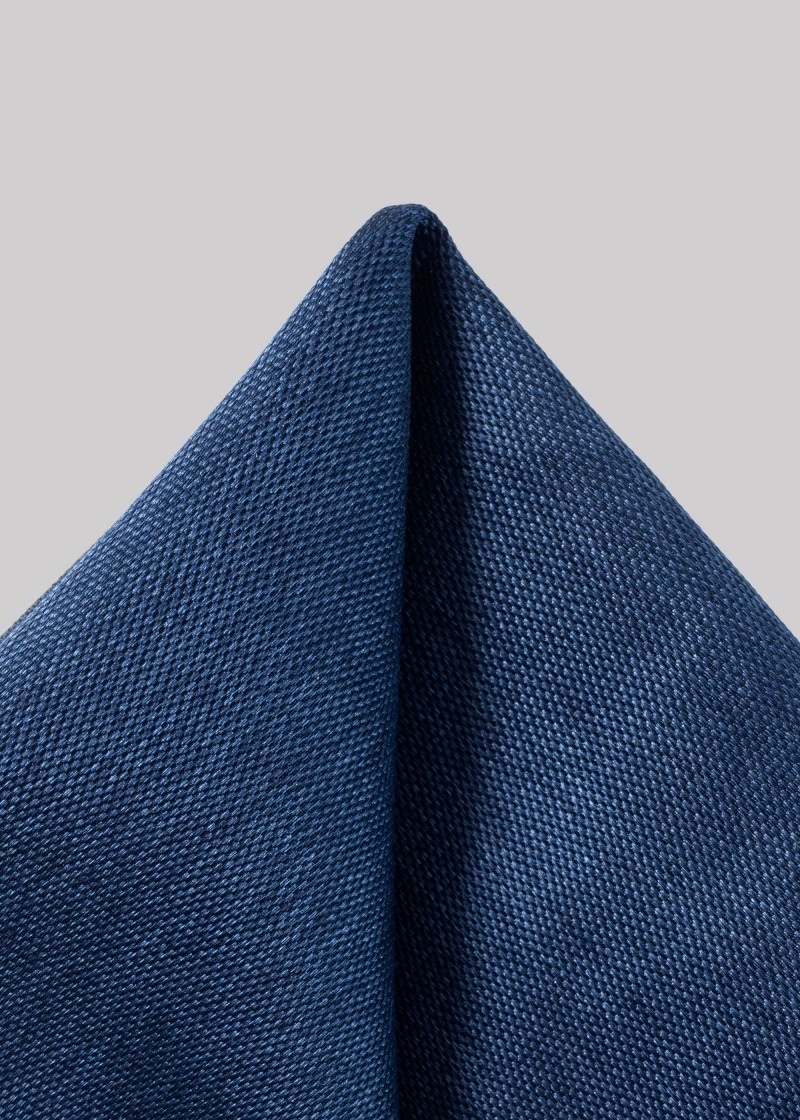 Zakdoek met gestreepte structuur in blauw en licht