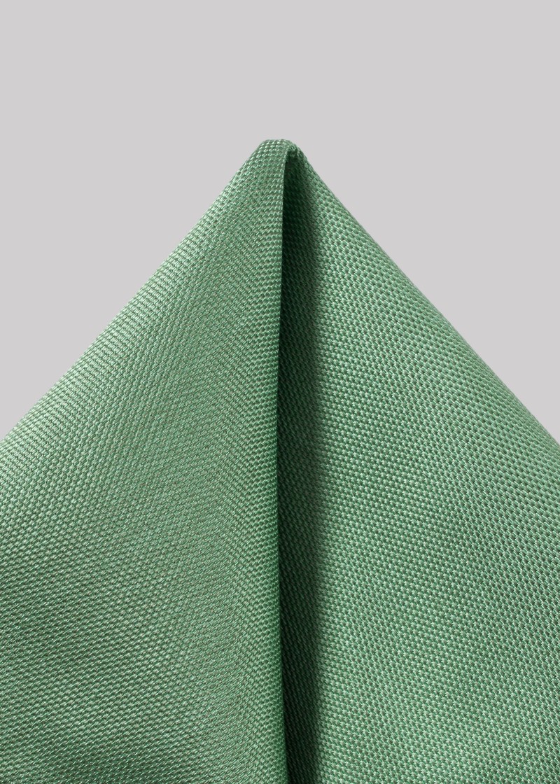 Zakdoek met fijne stippenstructuur in groen