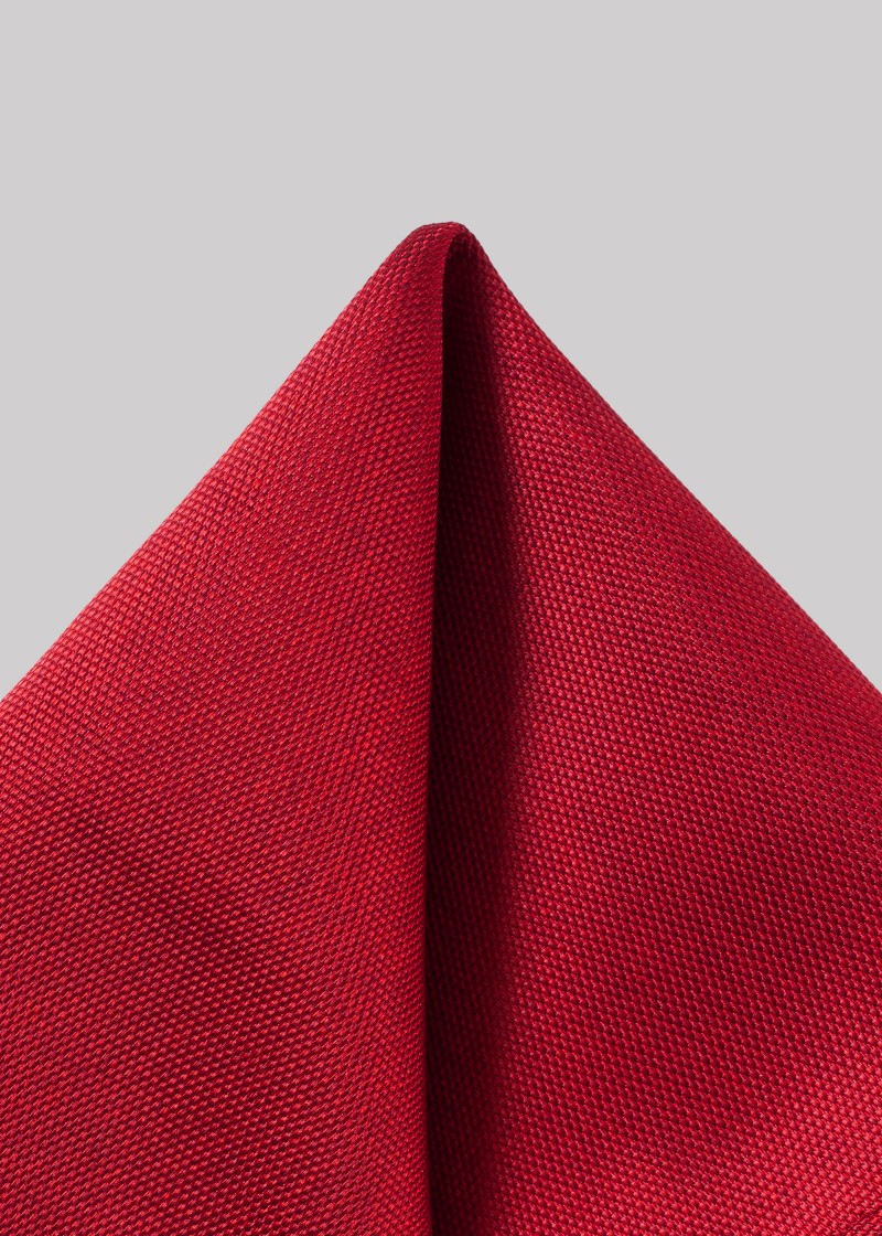 Zakdoek met fijne stippenstructuur in rood