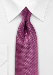 Roze microvezel stropdas met fijne structuur